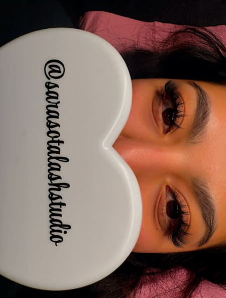 Professional volume eyelash extensions in Sarasota, Florida