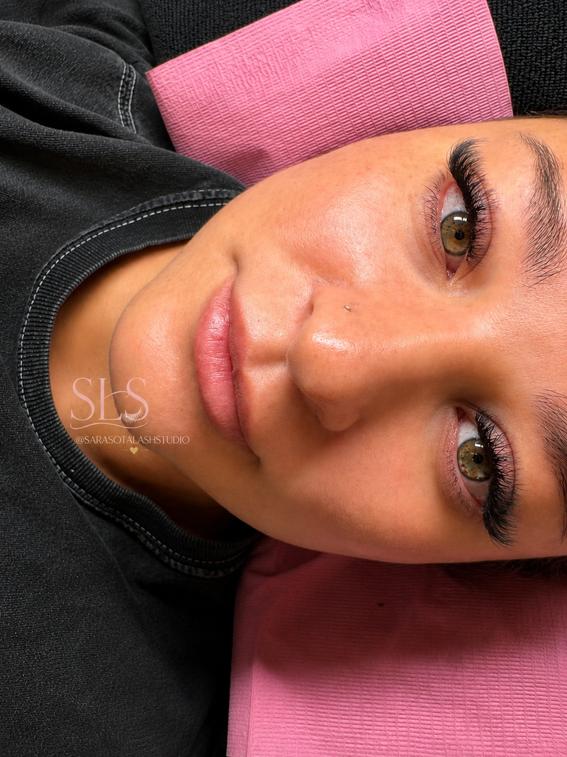 Custom lash look designed to enhance natural beauty
