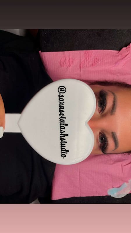 Beautiful customized lash extensions at Sarasota Lash Studio